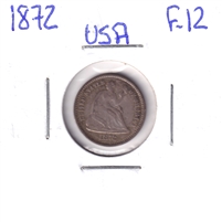 1872 USA Half Dime Fine (F-12)