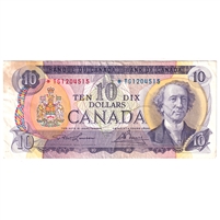 BC-49cA 1971 Canada $10 Lawson-Bouey, Replacement, *TG, VF-EF (Stain)