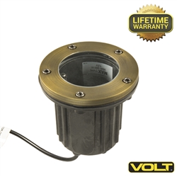 Brass Bully Open MR16 Well Light