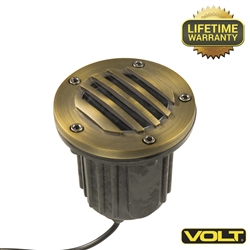 Brass Bully Grate MR16 Well Light