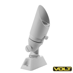 LED Pool Cage Mini Spotlight with Mount | Aluminum with White Finish | 12V