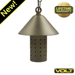 Tranquility Brass LED Hanging Light with Shade