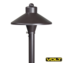 China Hat 7" Aluminum Path & Area Light Bronze