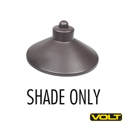 China Hat 7" Aluminum Shade Only Bronze Finish
