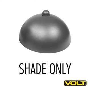 Mushroom Aluminum Shade Only Black Finish