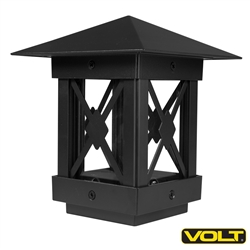 Guardsman LED Post-Top Light (Aluminum, Black) | Low Voltage Landscape Lighting