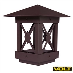 Guardsman LED Post-Top Light (Aluminum, Bronze) | Low Voltage Landscape Lighting