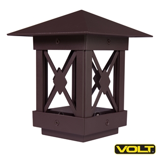 Guardsman LED Post-Top Light (Aluminum, Bronze) | Low Voltage Landscape Lighting