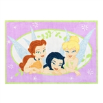 Disney Tinkerbell and Friends 48" x 70" area rug