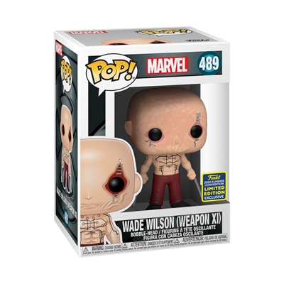 Funko Pop Vinyl 889698489089 x-men wade wilson sdcc 2020 48908