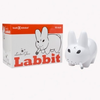 Kozik x Kid Robot- White Smokin' Lustre Gloss Labbit