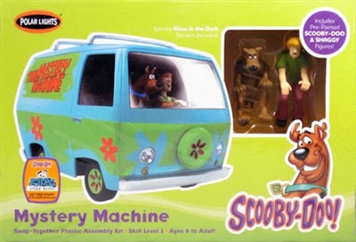 Scooby Doo Mystery Machine Figures Plastic Kit Polar Lights POL814