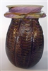 David Lotton Art Glass Vase
Beautiful
Opal with purple Threaded  Web
Aprox Size 7 by 4.5
Signed David Lotton
Dated 2018