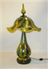 Beautiful Mandarin Yellow Table Lamp with Wisteria Pattern
Fabulous Even More Beautiful than the Picture
Beautiful Bronze base
The Lottons do all of their own bronze work

A Masterpiece. Museum Quality.
The Best of the Best.
Size 25 by 13