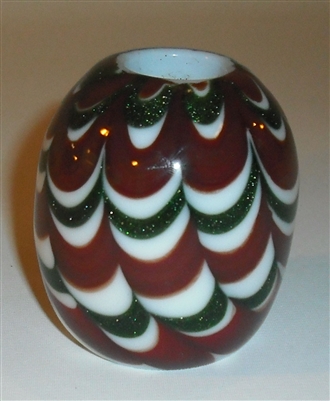 Charles Lotton Miniature  Vase
Red, white, Aventurine Green Draped


Aprox Size 2.5 by 2.5
Signed Charles Lotton
Dated 2019