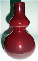 Charles Lotton Selenium Red
Transparent Gord Shaped Vase

Aprox Size 7 by 4.5
Signed Charles Lotton
Dated 2012