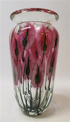 DDaniel Lotton  Clear Vase Pink Anthurium