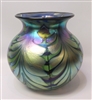 Daniel Lotton Vase Pulled Fern Cobalt and Green