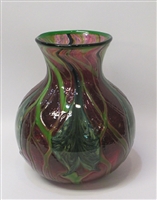 Daniel Lotton Purple Cypriot Vase with Split Leaf