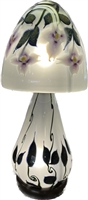 Daniel Lotton Lamp  White Frosted Dogwood