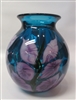 Daniel Lotton Cooper Blue Vase  Lavender Floral Decor