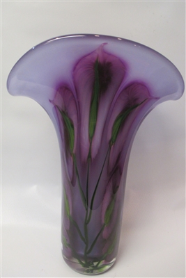 Daniel Lotton Large Neodymium Vase Purple Anthurium