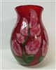 Daniel Lotton Red Vase Pink Cactus Flower
