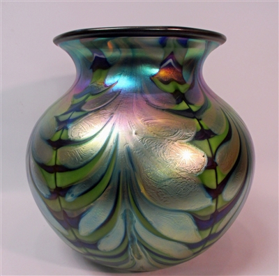 Daniel Lotton Iridescent Pulled Fern Vase