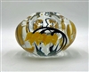 Timothy Lotton Clear Bowl with Yellow Bleeding Hearts