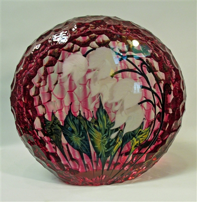 Timothy Lotton Sculpture Cranberry White Bleeding Hearts
