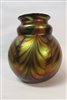 Daniel Lotton Vase Tall Satin Iridescent Copper Pulled Fern Vase