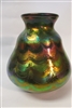 Daniel Lotton Vase Copper Aurene Threaded Drape Design