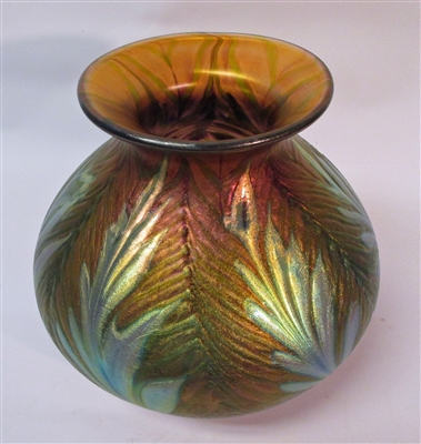 Daniel Lotton Satin Iridescent Pulled Fern Pattern