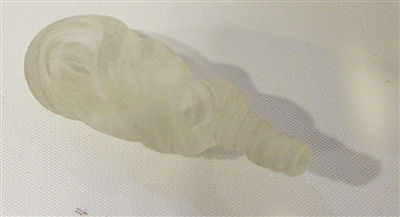 Charles Lotton Frosted  Silka
Glass blown and twisted by Charles Lotton
 Charles started making these in aprox the 70's 


Size 1.75 by .25