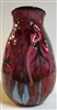 Charles Lotton Pink Iris Red Interior Cypriot Vase