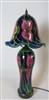 Daniel Lotton Lamp
Blue with Pink Iris Base and Shade.
Green Leaf and Vine.
Lights both base and shade
Lighter pic is the lighted lamp
Really Beautiful Medium Sized Lamp
Size 25  by 10
Signed Daniel Lotton   Dated  2014