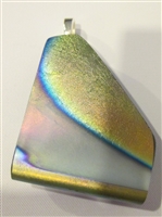 m Lotton Art Glass Pendant
Glass was hand blown by Charles Lotton
Pendant cut and polished with silver catch added by
Kim Lotton.
Each Pendant is One of a Kind.
Each is shipped with a leather neck band.
Size of glass 2.5 by 1.5