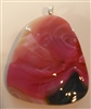 Kim Lotton Art Glass Pendant
Glass was hand blown by Charles Lotton
Pendant cut and polished with silver catch added by
Kim Lotton.
Each Pendant is One of a Kind.
Each is shipped with a leather neck band.
Size of glass 2 by1.5