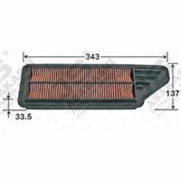 Honda Acty HA-7, Air Filter, A8975J, 17220-PTF-000