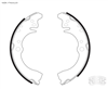 Daihatsu Hijet, 98-04, Rear Brake Shoes