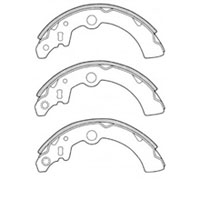 Subaru Sambar, 92-98, Brake Shoes