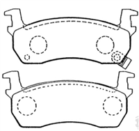 Daihatsu K100,  Front Brake Pads