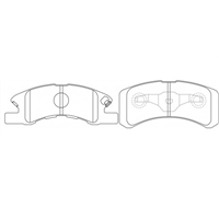 Mitsubishi Minica 98-07, Front Disc Brake Pads