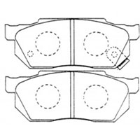 Subaru Sambar Dias, 98-2012, Brake Pads