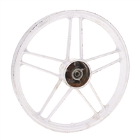 NOS 16" front garelli VIP five star mag wheel - WHITE - nude