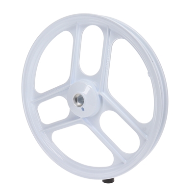 grimeca 16" 6 razze parallele WHITE rim - front