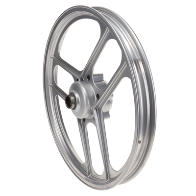 grimeca 17" 6 razze parallele SILVER rim - rear