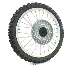 USED 17" D.I.D. japan spoke front wheel with disc