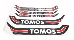 tomos bullet 2 speed automatic decal set