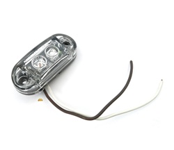 2.5" red oval LED tail light